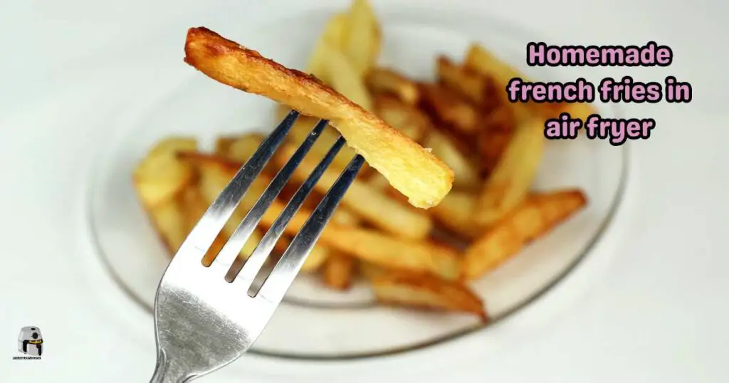 Homemade french fries in air fryer-