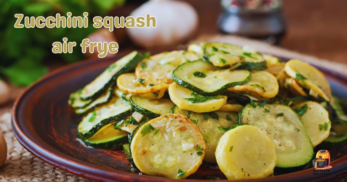 Zucchini Squash Air Fryer Quick and Healthy Recipe